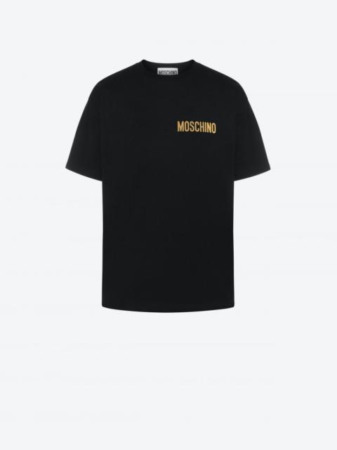 Moschino METALLIC LOGO ORGANIC JERSEY T-SHIRT