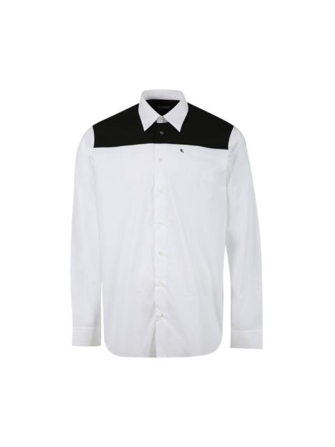 Raf Simons Bicolor Americano Shirt Print On Shoulder 'White/Black'