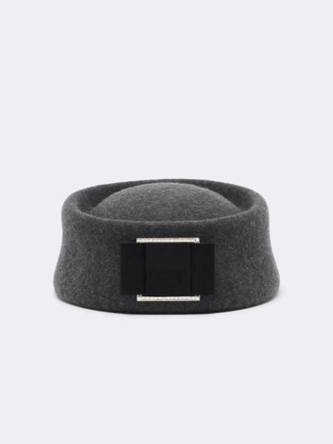 Roger Vivier Embellished wool felt hat