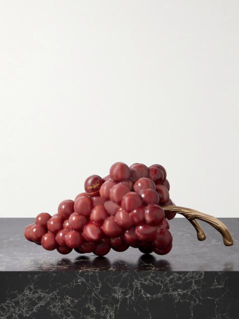 Cult Gaia Grape Resin And Gold-tone Clutch