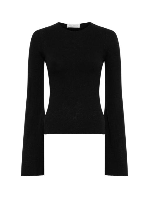 GABRIELA HEARST Rafa Knit Top in Black Mulberry Silk