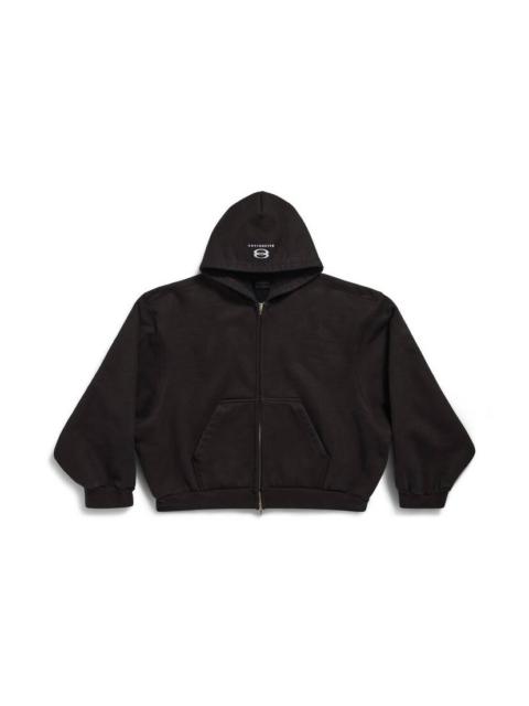 BALENCIAGA sporty b bomber hoodie | REVERSIBLE