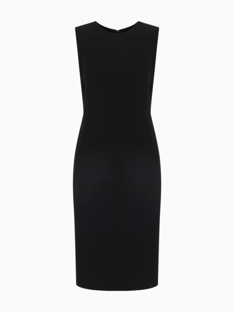 ワンピース GIORGIO ARMANI MAROCAIN GLITTERY SILK LONGUETTE DRESS GIORGIO ARMANI Marocain glittery silk midi dress | REVERSIBLE