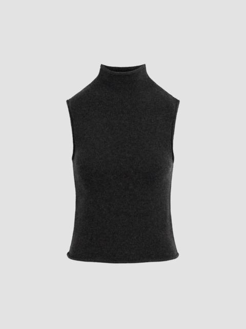 Joe's Jeans Women's The Stevie Sleeveless Rolled Neck Sweater - Charcoal