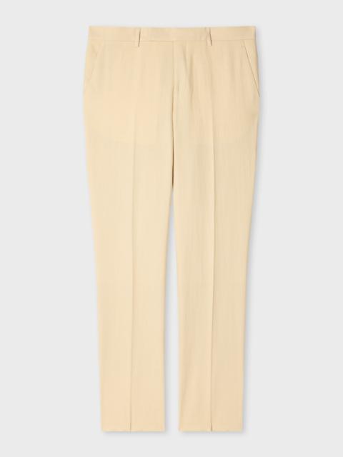 Paul Smith Tapered-Fit Ecru Linen Trousers