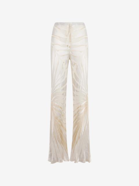 Roberto Cavalli Trousers With Ray Devoré Print