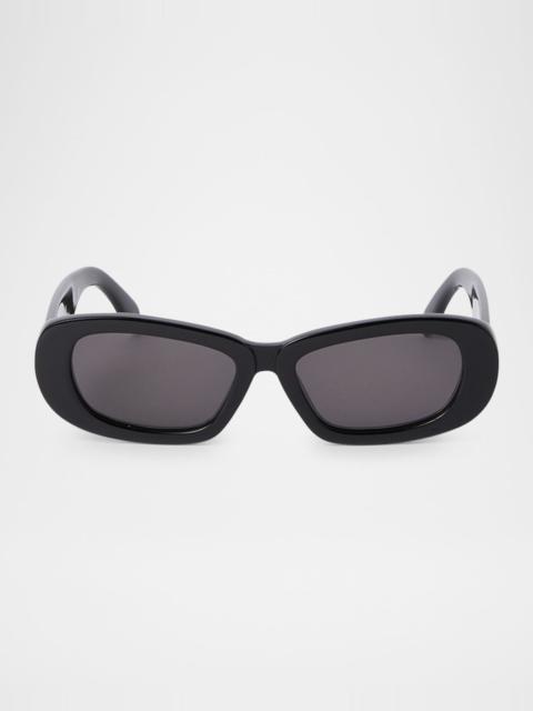 Palm Angels Men's Dana Acetate Oval Sunglasses