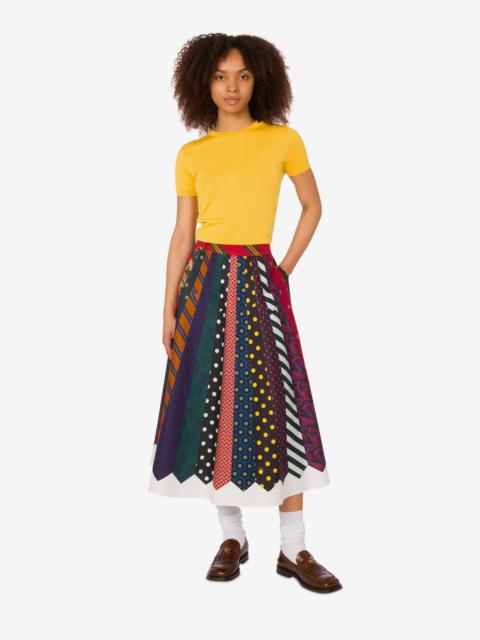Moschino COTTON GABARDINE SKIRT ARCHIVE