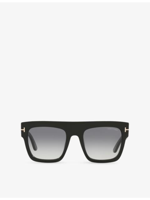 TOM FORD TF84701B Square-Frame Acetate Sunglasses