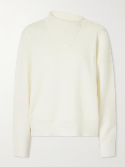 RÓHE Asymmetric Merino Wool-blend Sweater