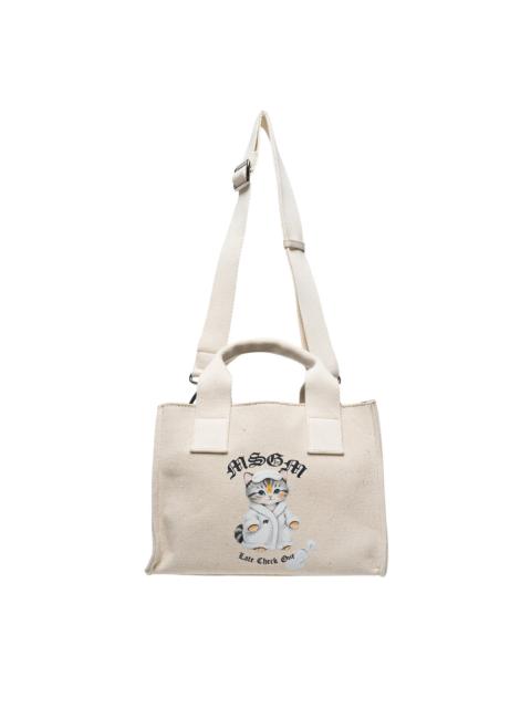 MSGM Bathrobe Cat Small Tote
