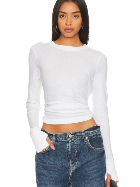 Enza Costa Cashmere Easy Cuffed Crew