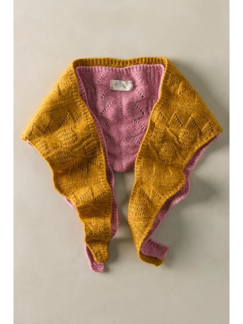 FREE PEOPLE Cozy Cable Triangle Scarf