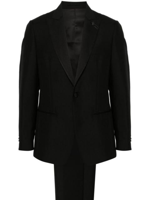 LARDINI peak-lapels single-breasted suit