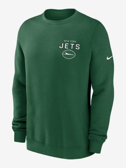 New York Jets Draw Block Club Men's Nike NFL Pullover Crew