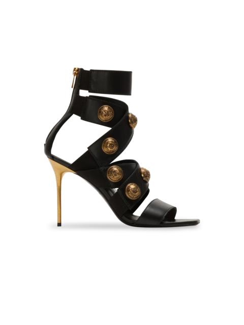 Balmain Alma leather sandals