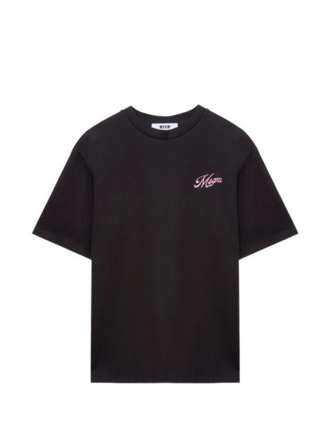 MSGM embroidered T-shirt