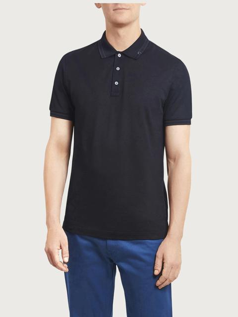 FERRAGAMO COTTON PIQUET POLO
