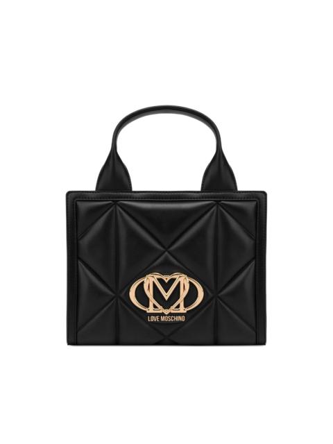 Moschino logo-plaque tote bag