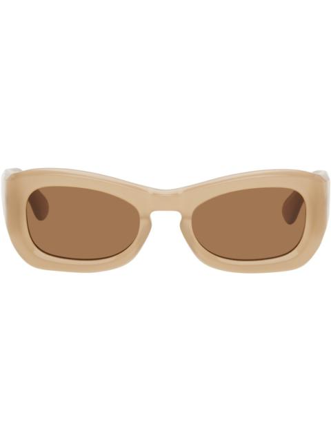 PORT TANGER Beige Michael Bargo Edition Temo Sunglasses