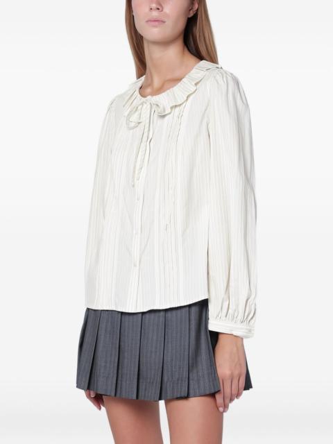 Dunst ruffled striped blouse