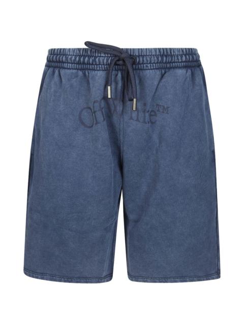 Off-White dawstring cotton shorts