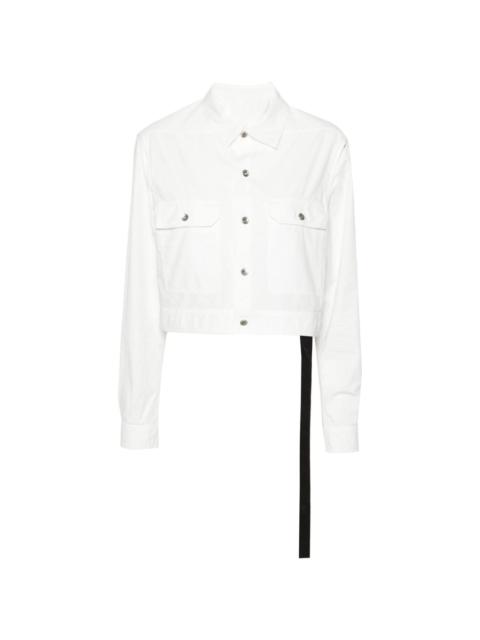 Rick Owens cut-out cropped shirt