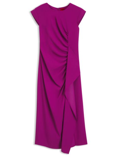 HUGO CREPE DRESS WITH DRAPED DETAIL