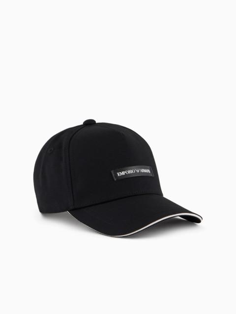 EMPORIO ARMANI Canvas baseball cap with Emporio Armani patch