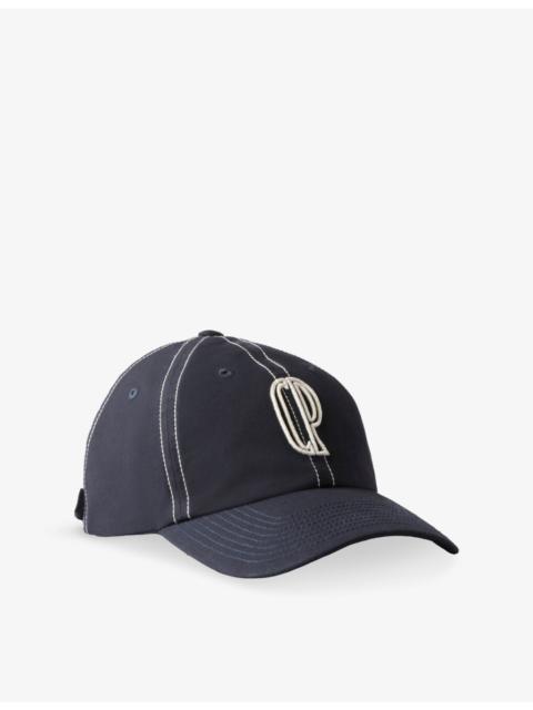 Claudie Pierlot Embroidered Monogram Cotton Baseball Cap