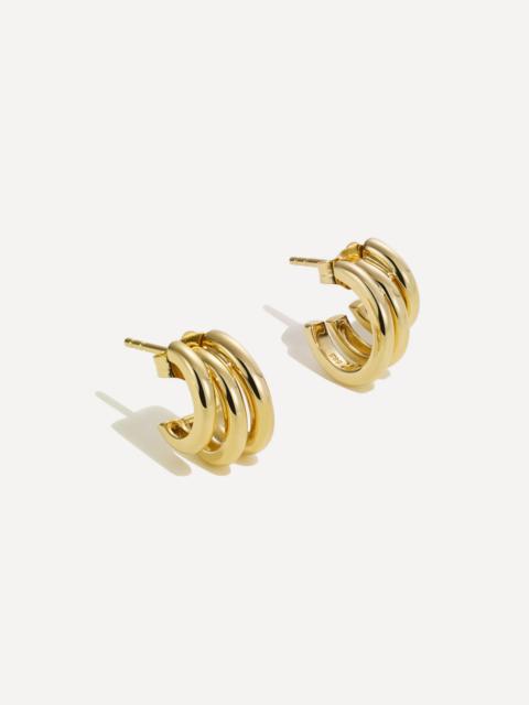 By Pariah 14ct Gold Classic Earring Stack