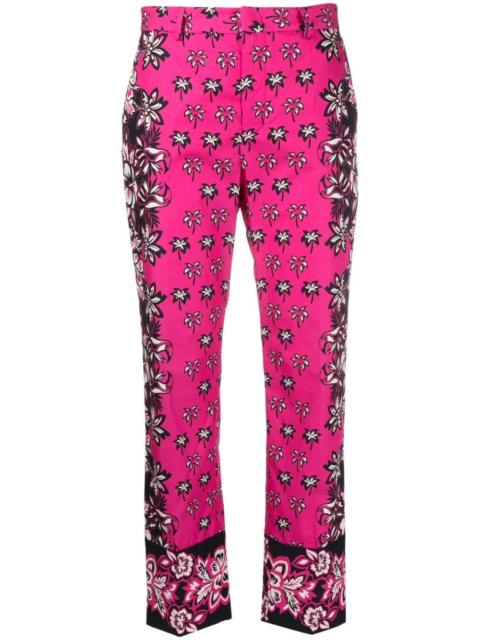 REDValentino Bandana-print cotton trousers