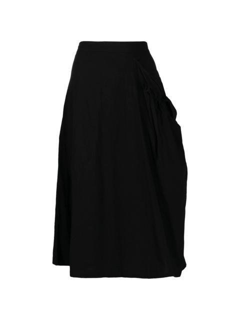 Y's high-waisted ruched skirt