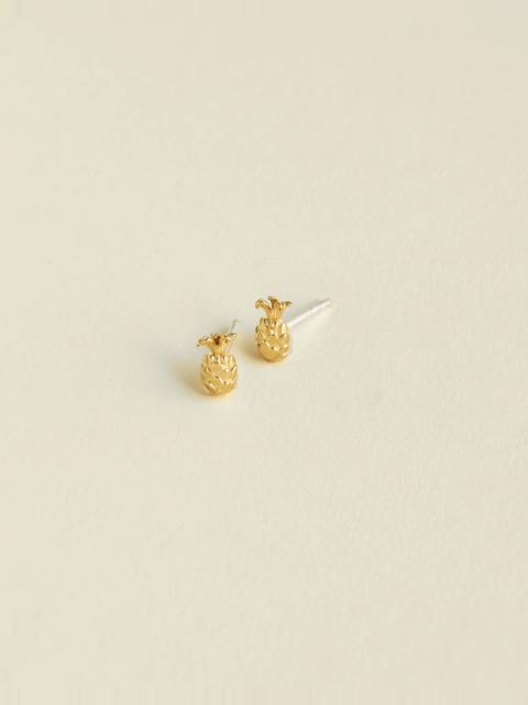 Madewell Demi-Fine Pineapple Stud Earrings