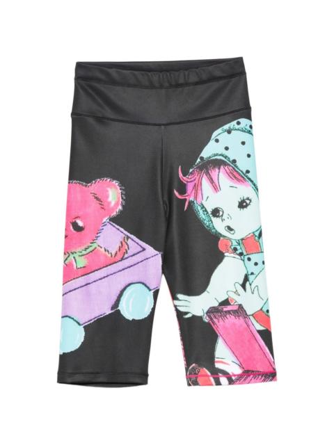 Chopova Lowena Oh NO printed bike shorts