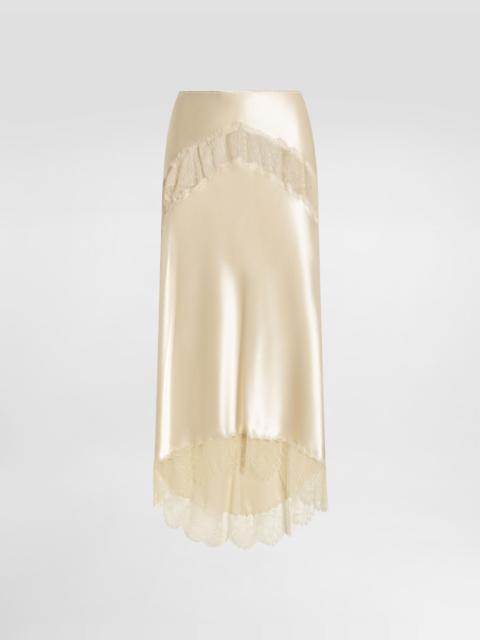 Dolce & Gabbana Silk satin skirt