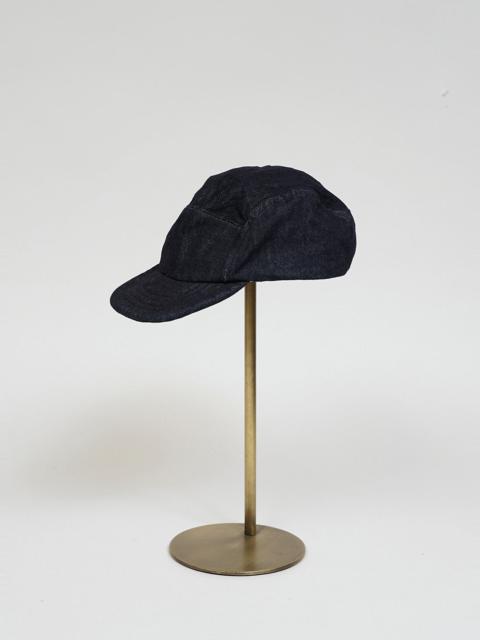 Nigel Cabourn 5 Panel Cap Denim in Indigo