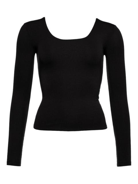 ERES twist-back long-sleeved top