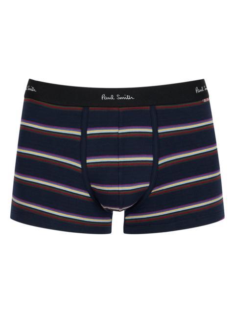 Paul Smith Men's Kyle Striped Stretch-Cotton Boxer Brief - Navy