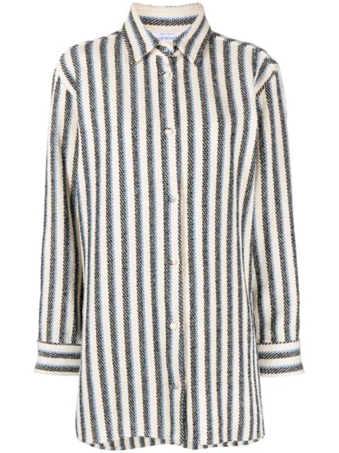 Off-White Arrows-embroidered woven shirt