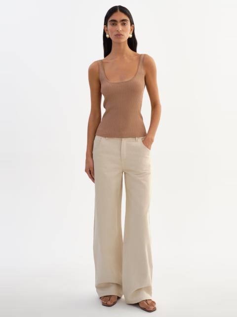 LAMARQUE BISTA | Shimmery Rib Knit Tank Top