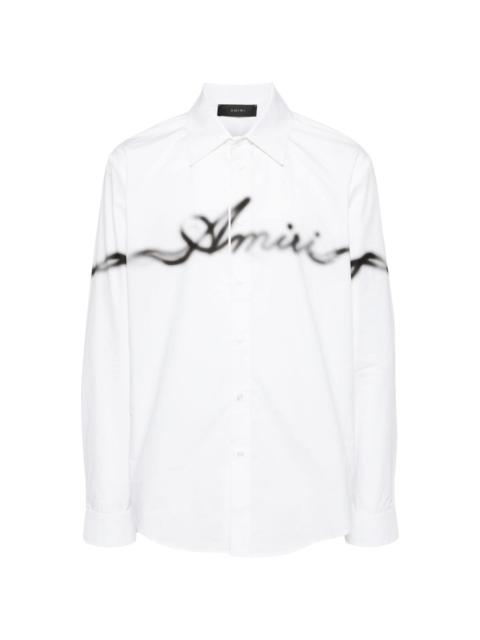 AMIRI smoke logo long-sleeve shirt