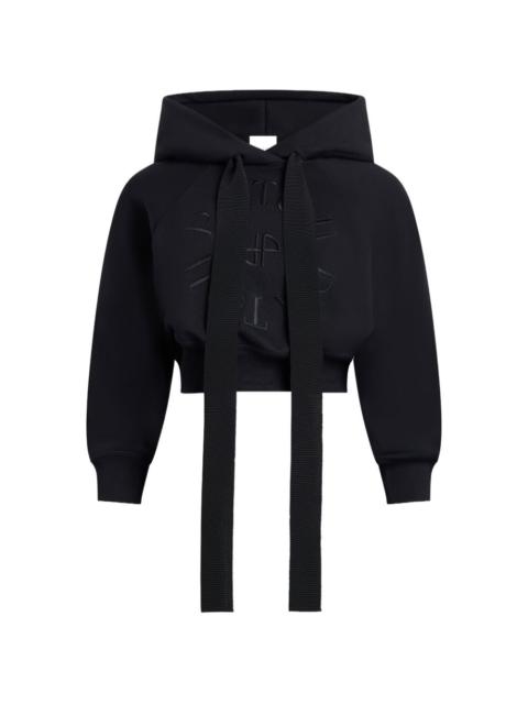 PATOU tie-detail hoodie