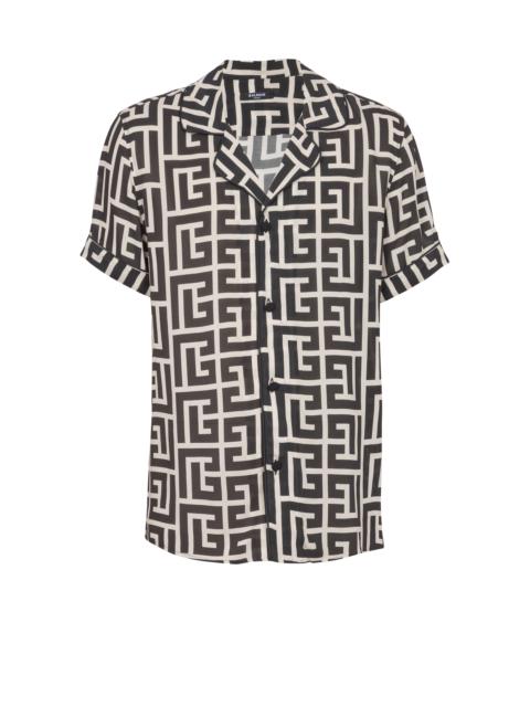 Balmain Pyjama shirt with monogrammed print