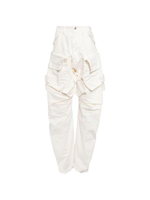 Julius cargo-pocket cotton-blend trousers