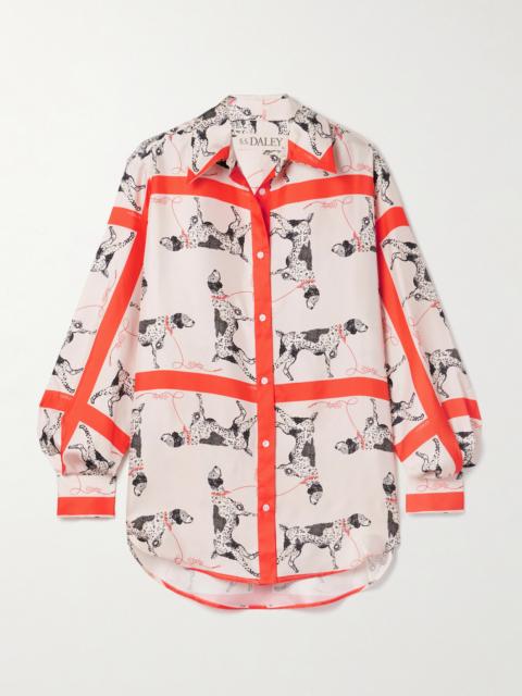 S.S.DALEY Pointer Printed Silk-twill Shirt