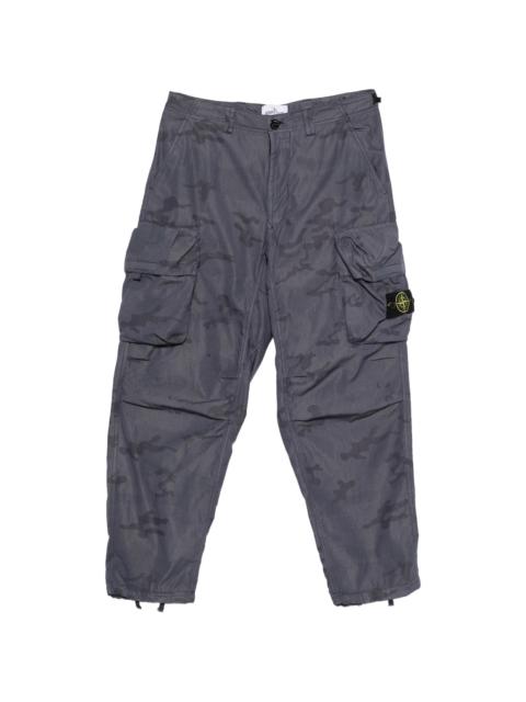 Stone Island Stone Island Camouflage-print Ripstop Cargo Pants