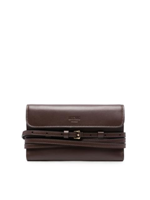 Moschino Tie Me leather wallet