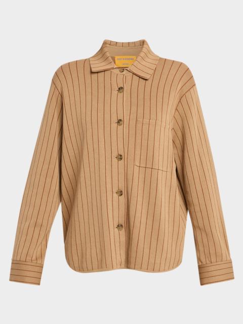 GUEST IN RESIDENCE Pinstripe Work Shirt