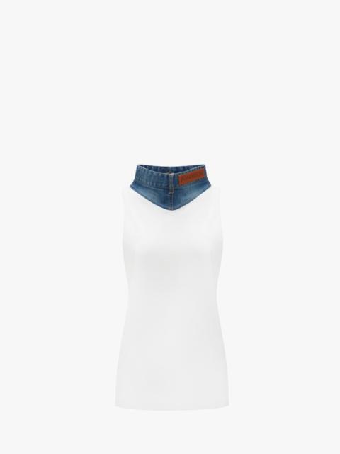 JW Anderson DENIM COLLAR TANK TOP